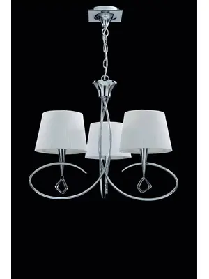 Подвесная люстра Mantra Mara Chrome - White 1640