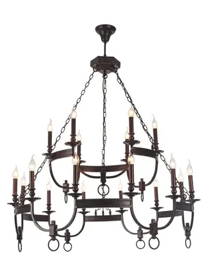 Подвесная люстра Crystal Lux Suerte Brown SP12+6