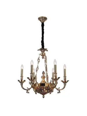 Подвесная люстра Lucia Tucci Firenze 1781.6.2 Antique Gold