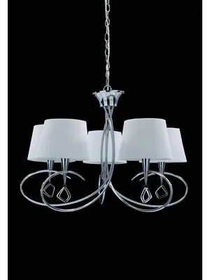 Подвесная люстра Mantra Mara Chrome - White 1641