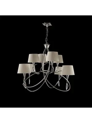 Подвесная люстра Mantra Mara Chrome - White 1654