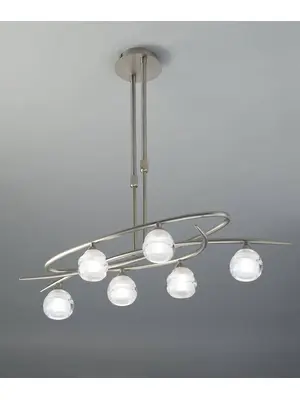 Подвесная люстра Mantra Loop Satin Nickel 1811