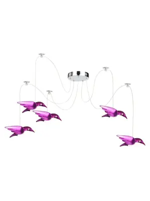 Подвесная светодиодная люстра Globo Bird 56672-5H