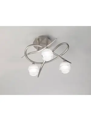 Потолочная люстра Mantra Loop Satin Nickel 1814