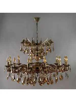 Подвесная люстра Ambiente Leon 2128/12+12 PB Honey Leaf