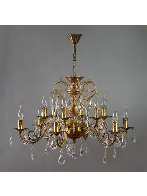 Подвесная люстра Ambiente Alicante 8888/6+6 AB Leaf Crystal