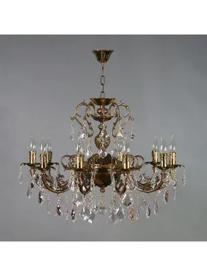 Подвесная люстра Ambiente Alicante 8888/10 PB Leaf Crystal