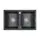 Мойка из камня Paulmark Tandem 80/2 PM238150-BL 81 х 50 см кварц черный Мойка из камня Paulmark Tandem 80/2 PM238150-BL 81 х 50 см кварц черный