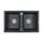 Мойка из камня Paulmark Tandem 80/2 PM238150-BLM 81 х 50 см кварц черный металлик Мойка из камня Paulmark Tandem 80/2 PM238150-BLM 81 х 50 см кварц черный металлик