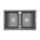Мойка из камня Paulmark Tandem 80/2 PM238150-DG 81 х 50 см кварц графит Мойка из камня Paulmark Tandem 80/2 PM238150-DG 81 х 50 см кварц графит