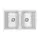 Мойка из камня Paulmark Tandem 80/2 PM238150-WH 81 х 50 см кварц белый Мойка из камня Paulmark Tandem 80/2 PM238150-WH 81 х 50 см кварц белый