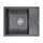 Мойка из камня Paulmark Flugen 50-600 PM216050-DG графитовый кварц 60 х 50 см Мойка из камня Paulmark Flugen 50-600 PM216050-DG графитовый кварц 60 х 50 см