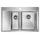 Мойка из нержавейки Paulmark Kroner 78/2SF PM227851-BSR сталь 78 х 51 см Мойка из нержавейки Paulmark Kroner 78/2SF PM227851-BSR сталь 78 х 51 см