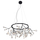Подвесная светодиодная люстра Crystal Lux Evita SP45 D BLack/Transparent Подвесная светодиодная люстра Crystal Lux Evita SP45 D BLack/Transparent