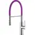 Смеситель для кухни с гибким изливом с душем Ledeme L4097-8 фиолетовый/хром