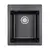 Мойка из камня Paulmark Kante 40 PM104249-BL черный кварц 41.5 х 49 см