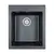 Мойка из камня Paulmark Kante 40 PM104249-BLM черный металлик кварц 41.5 х 49 см