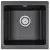 Мойка из камня Paulmark Gera 50 PM104546-BLM черный металлик кварц 44.5 х 46 см
