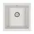 Мойка из камня Paulmark Gera 50 PM104546-WH белый кварц 44.5 х 46 см