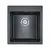 Мойка из камня Paulmark Kante 45 PM104651-BLM черный металлик кварц 46 х 51 см