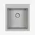 Мойка из камня Paulmark Kante 45 PM104651-GR серый кварц 46 х 51 см
