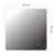 Зеркало для ванной Teymi Tiko Aina 80 х 80 см с LED подсветкой и часами, изображение 8