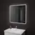 Зеркало для ванной Teymi Tiko Aina 80 х 80 см с LED подсветкой и часами, изображение 2
