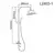 Душевая стойка со смесителем Ledeme L2403-1 хром, изображение 29