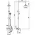 Душевая стойка со смесителем и тропическим душем Ledeme R L2409 хром, изображение 2