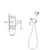 Смеситель с гигиеническим душем Rose R0105, изображение 2