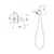 Смеситель с гигиеническим душем Rose R0205E, изображение 3