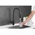 Смеситель для кухни с выдвижной лейкой душ Shevanik S163H черный, изображение 28