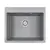 Мойка из камня Paulmark Kante 60 PM106052-GRM 60 х 52 см кварц серый металлик