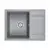 Мойка из камня Paulmark Flugen 50-650 PM216550-GRM 65 х 50 см кварц серый металлик