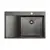 Мойка из нержавейки Paulmark Kroner 78F PM217851-GMR 78 х 51 см вороненая сталь чаша справа