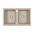 Мойка из камня Paulmark Tandem 80/2 PM238150-BE 81 х 50 см кварц бежевый