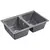 Мойка из камня Paulmark Tandem 80/2 PM238150-DG 81 х 50 см кварц графит, изображение 2