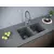 Мойка из камня Paulmark Tandem 80/2 PM238150-DG 81 х 50 см кварц графит, изображение 3