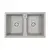 Мойка из камня Paulmark Tandem 80/2 PM238150-GR 81 х 50 см кварц серый