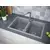 Мойка из камня Paulmark Tandem 80/2 PM238150-GRM 81 х 50 см кварц серый металлик, изображение 3