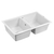 Мойка из камня Paulmark Tandem 80/2 PM238150-WH 81 х 50 см кварц белый, изображение 2