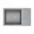 Мойка из камня Paulmark Flugen 60 PM317850-GRM 78 х 50 см кварц серый металлик