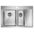 Мойка из нержавейки Paulmark Kroner 78/2SF PM227851-BSL сталь 78 х 51 см
