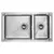Мойка из нержавейки Paulmark Gerberg 78/2S Uni PM227844-BS сталь 78 х 44 см