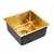 Мойка из нержавейки Paulmark Lassan PM304444-BG брашированное золото 44 х 44 см, изображение 2