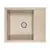 Мойка из камня Paulmark Optimum PM216050-QU бежевый кварц 60 х 50 см