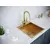 Мойка из нержавейки Paulmark Velten 45 PM804551-BG брашированное золото 45 х 51 см, изображение 3