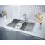 Мойка из нержавейки Paulmark Kroner 78/2S PM237851-BS сталь 78 х 51 см, изображение 3