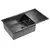 Мойка из нержавейки Paulmark Gerberg 78F Uni PM217844-GM вороненая сталь 78 х 44 см, изображение 2