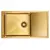 Мойка из нержавейки Paulmark Gerberg 78F Uni PM217844-BG брашированное золото 78 х 44 см